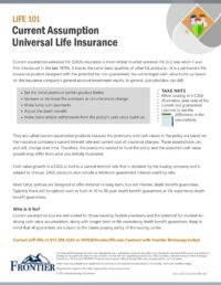 Current Assumption Universal Life Insurance