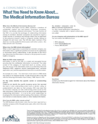 What You Need to Know About The Medical Information Bureau