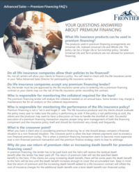 Premium Financing FAQ’s