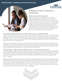 Introduction to Premium Financing